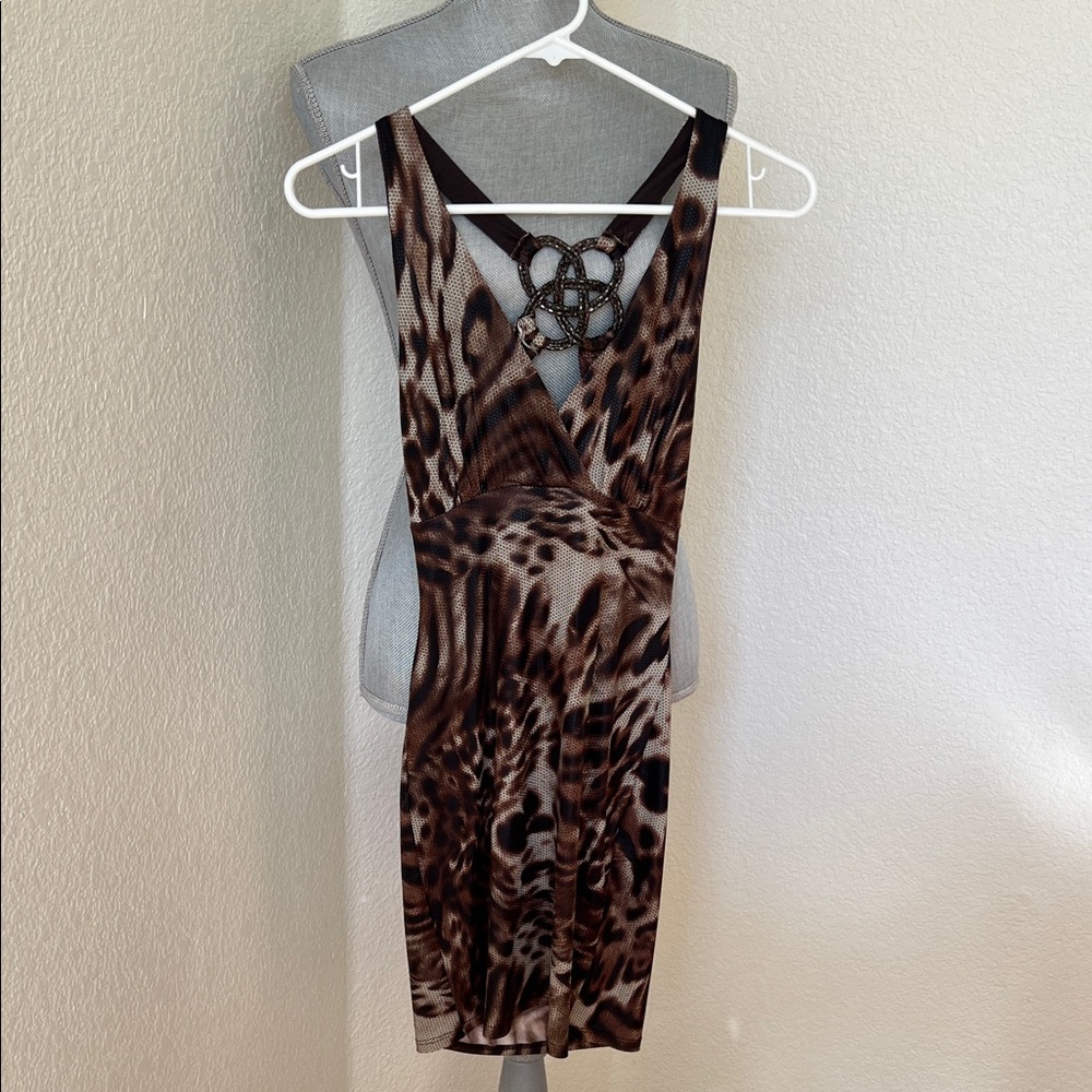 Leopard Print Sleeveless Dress